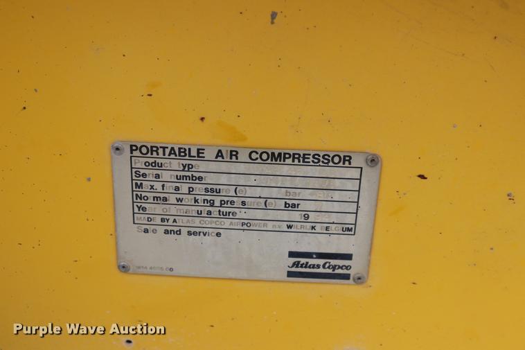 image for item DQ9458 1994 Atlas Copco XAS45 air compressor