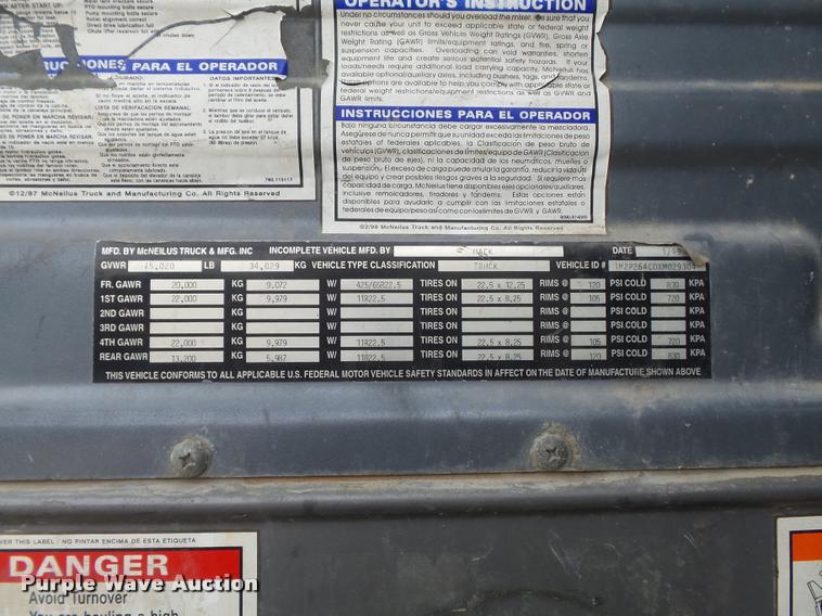 image for item K7515 1999 Mack RD690S ready mix truck