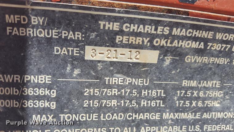 image for item L1510 2012 Ditch Witch FX30 vacuum trailer