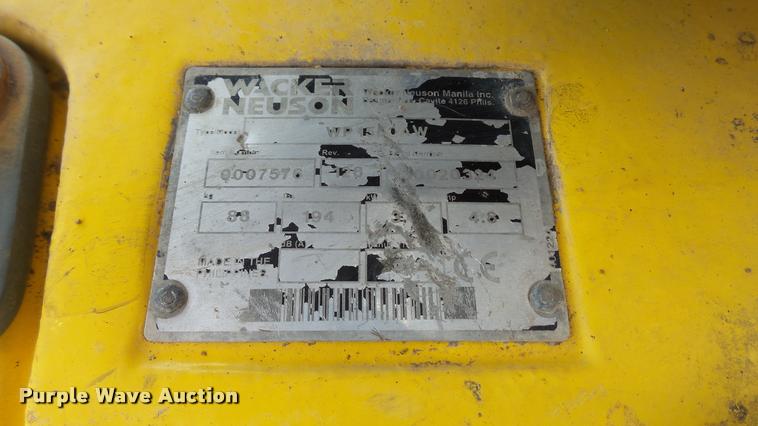 image for item DB8199 Wacker WP1550AW vibratory plate compactor