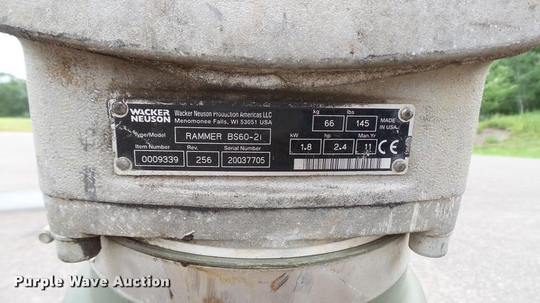 image for item DC2707 Wacker BS60-2I compactor