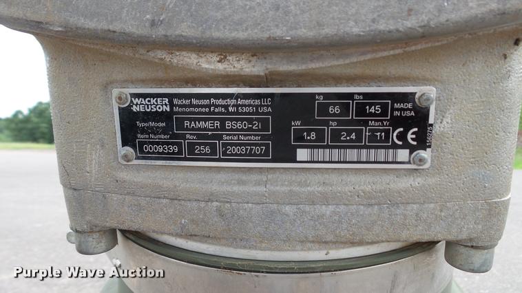 image for item DC2708 Wacker BS60-2I compactor