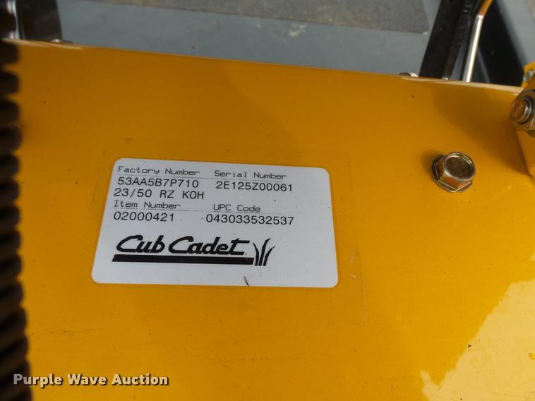 image for item DC2714 Cub Cadet Z Force lawn mower