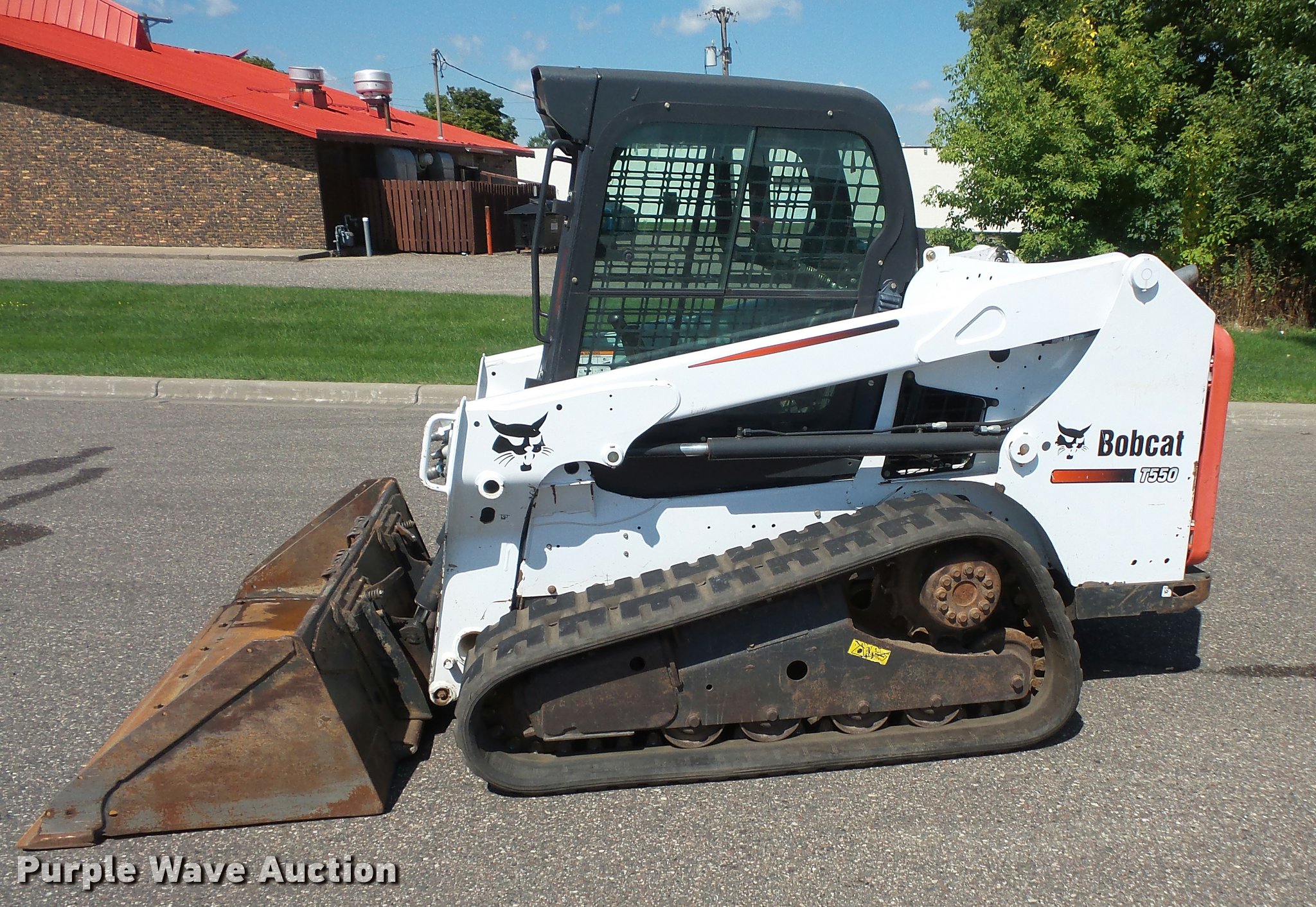 2014 Bobcat T550 skid steer in Burnsville, MN Item DB8198 sold Purple Wave