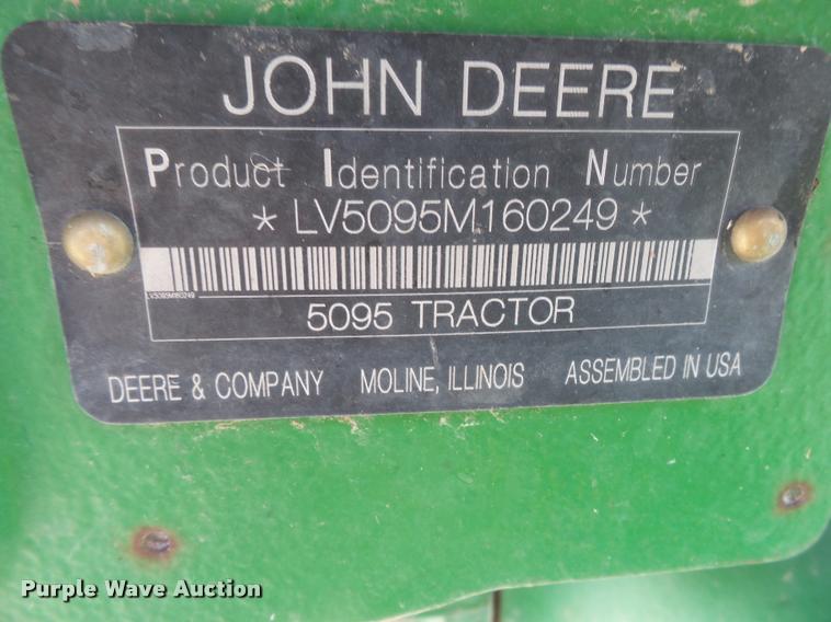 image for item DA2369 2009 John Deere 5095M MFWD tractor
