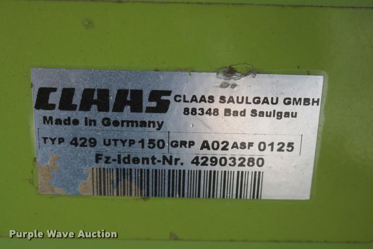 image for item DA6860 2009 Claas PU380HD pickup head