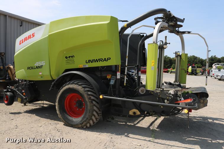 image for item DA6863 2014 Claas 455 Rollant Uniwrap round baler