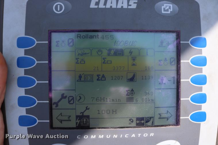 image for item DA6863 2014 Claas 455 Rollant Uniwrap round baler