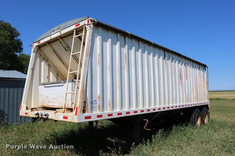 image for item DB9354 2006 shop built double hopper bottom grain trailer