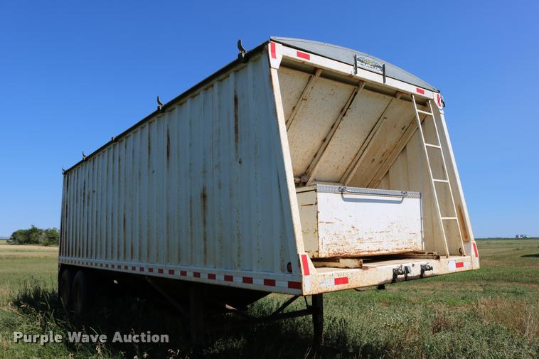 image for item DB9354 2006 shop built double hopper bottom grain trailer