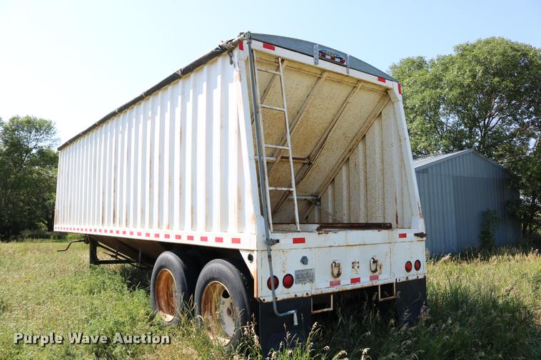image for item DB9354 2006 shop built double hopper bottom grain trailer