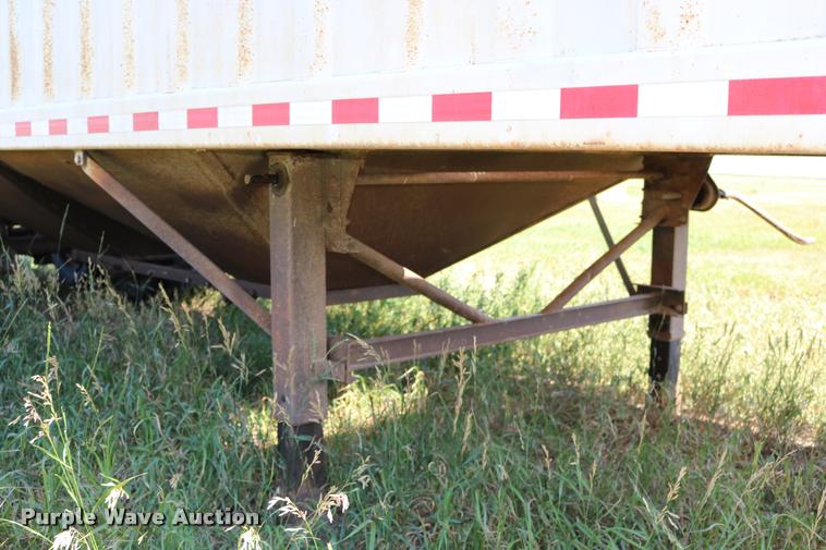 image for item DB9354 2006 shop built double hopper bottom grain trailer