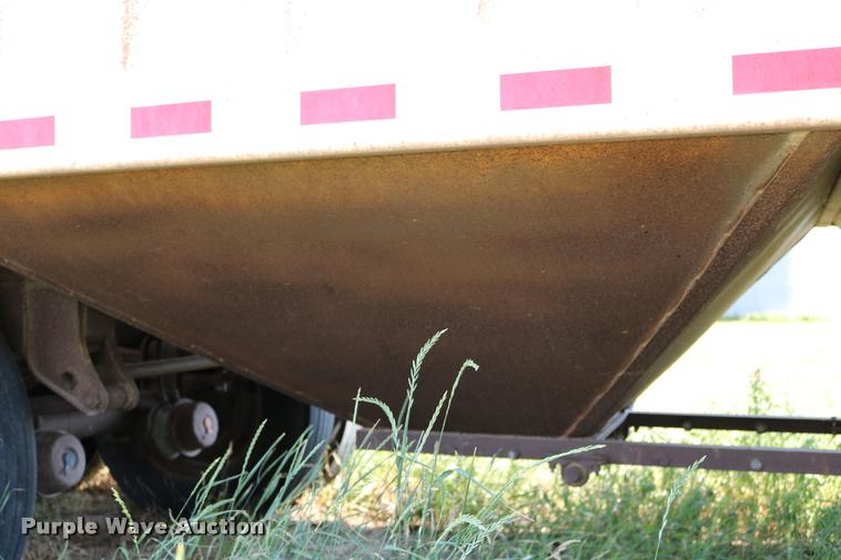 image for item DB9354 2006 shop built double hopper bottom grain trailer