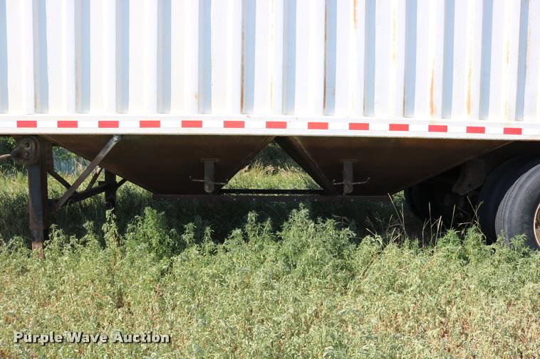 image for item DB9354 2006 shop built double hopper bottom grain trailer