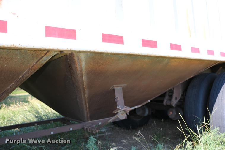image for item DB9354 2006 shop built double hopper bottom grain trailer