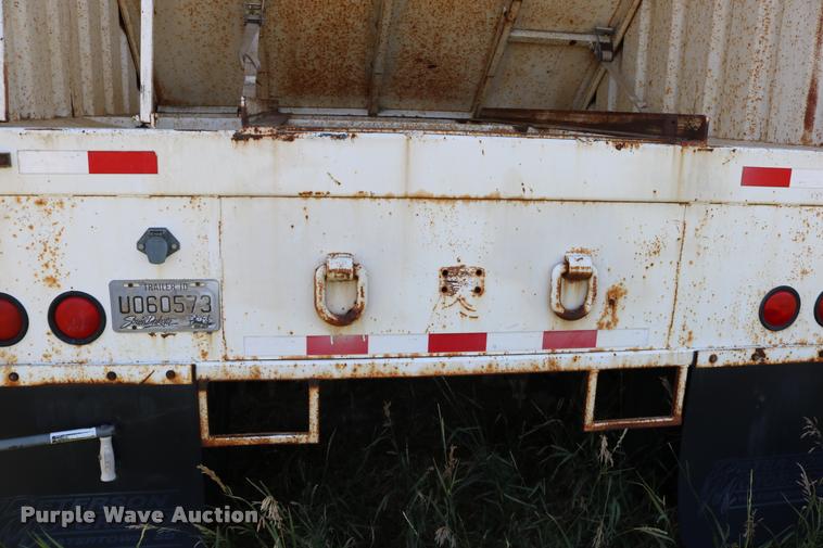 image for item DB9354 2006 shop built double hopper bottom grain trailer