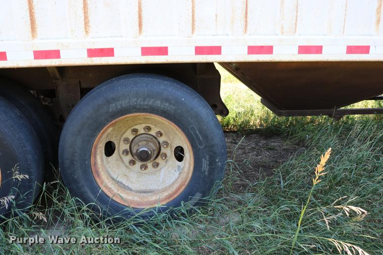 image for item DB9354 2006 shop built double hopper bottom grain trailer