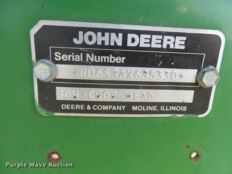 image for item DC3894 1996 John Deere 1253A row crop head