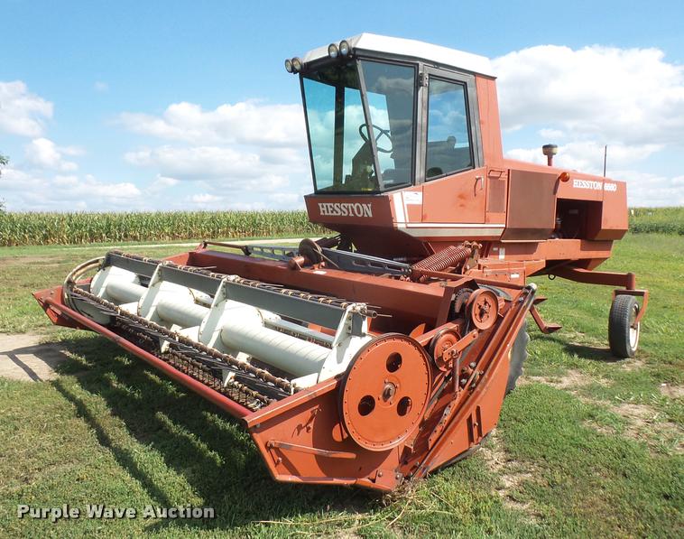 image for item DC5390 1981 Hesston 6550 self-propelled windrower
