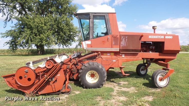 image for item DC5390 1981 Hesston 6550 self-propelled windrower