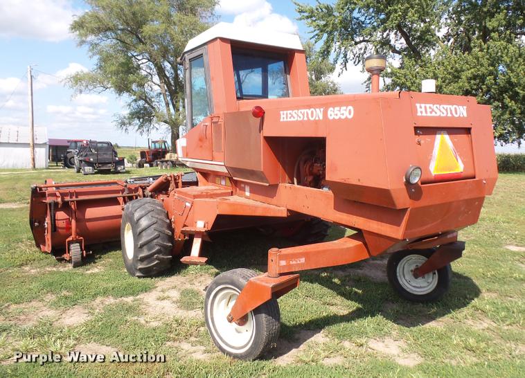 image for item DC5390 1981 Hesston 6550 self-propelled windrower