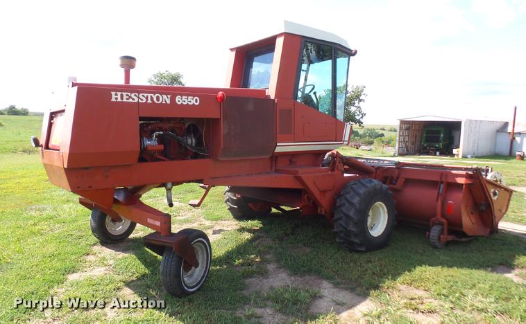 image for item DC5390 1981 Hesston 6550 self-propelled windrower