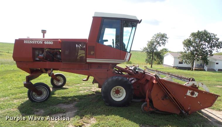 image for item DC5390 1981 Hesston 6550 self-propelled windrower