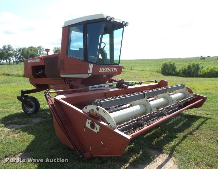 image for item DC5390 1981 Hesston 6550 self-propelled windrower