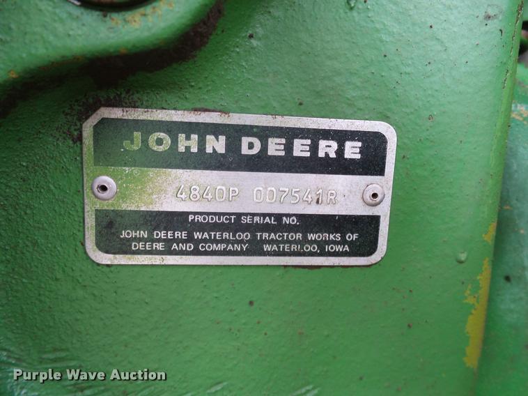 image for item DG9979 1980 John Deere 4840 tractor