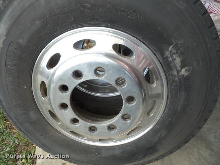 image for item DK9256 (2) 11R22.5 tires and wheels
