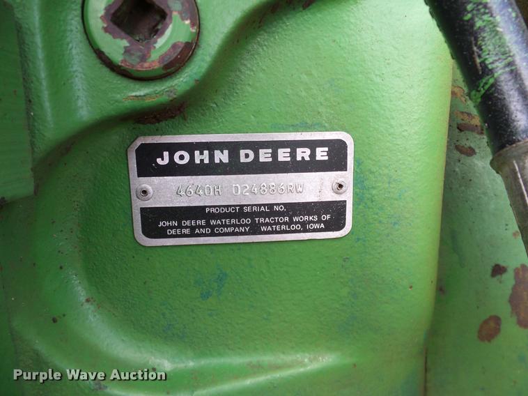 image for item DL9043 1981 John Deere 4640 tractor