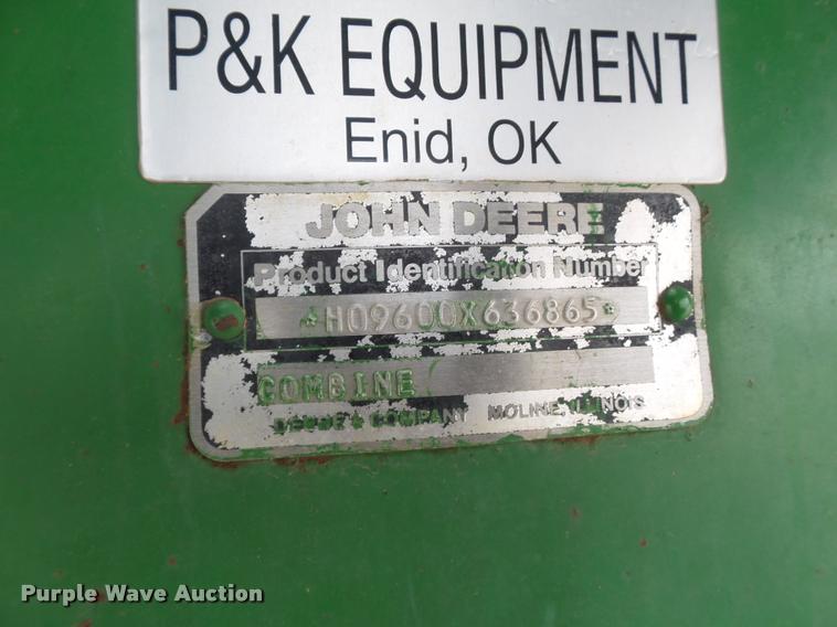 image for item L1509 1990 John Deere 9600 combine