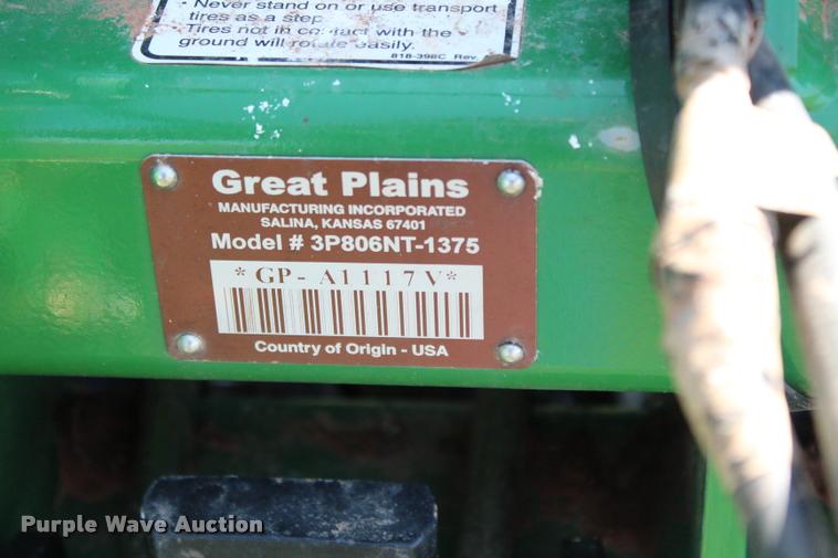 image for item L1957 Great Plains 3P806NT-1375 no-till grain drill