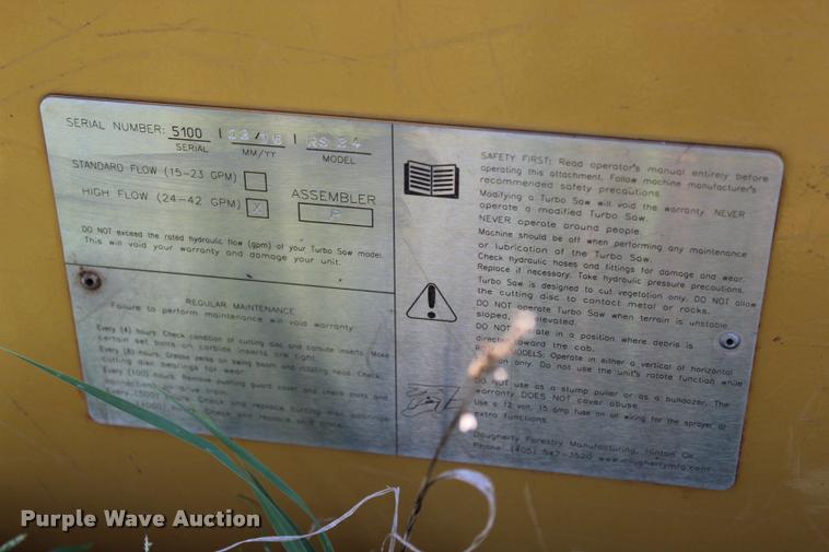 image for item L1958 2016 Turbo Saw RS3400 tree saw