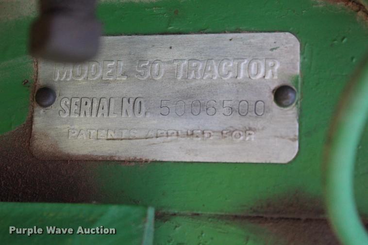 image for item L1961 1953 John Deere 50 tractor