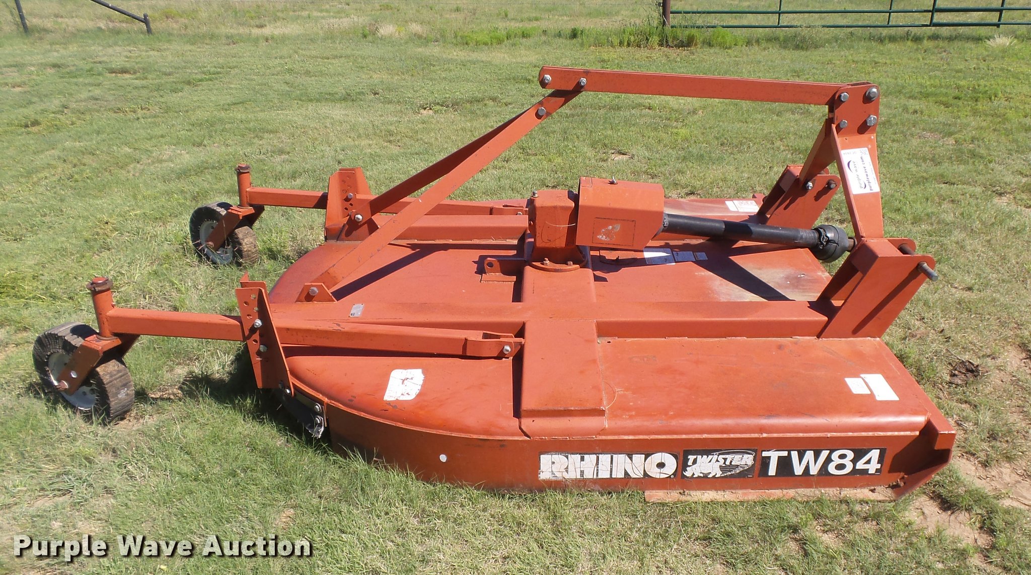 2000 Rhino TW84 Twister rotary mower in Texhoma, OK Item DC3934 sold
