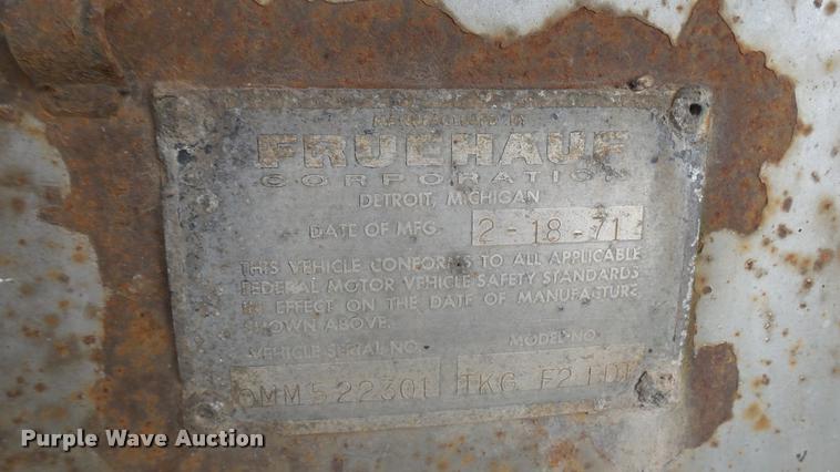 image for item DB3435 1971 Fruehauf TKG-F2-EDT tank trailer