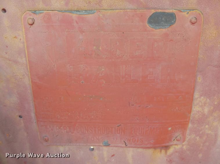 image for item DB4101 1998 Talbert TD-25-RG-RA lowboy equipment trailer