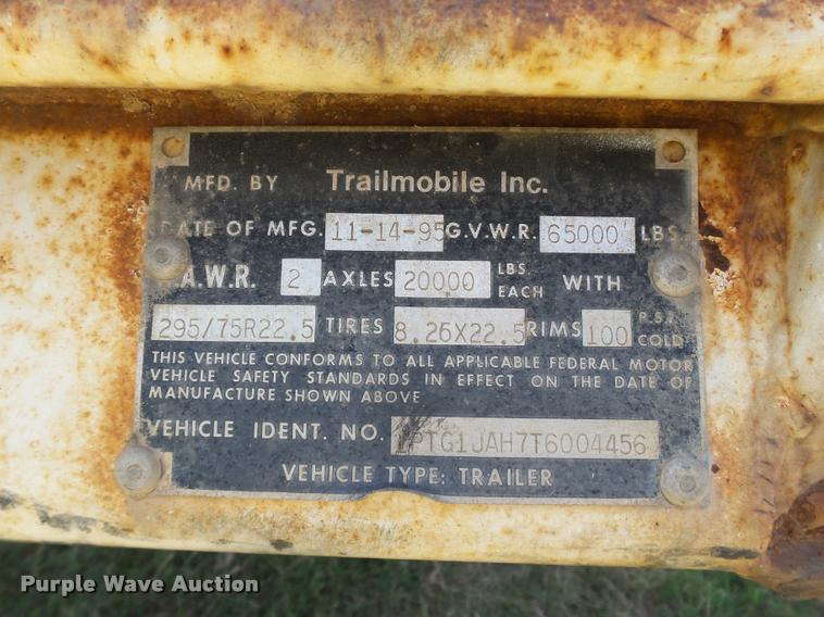 image for item DB4110 1996 Trailmobile G1JA-1RAY dry van trailer