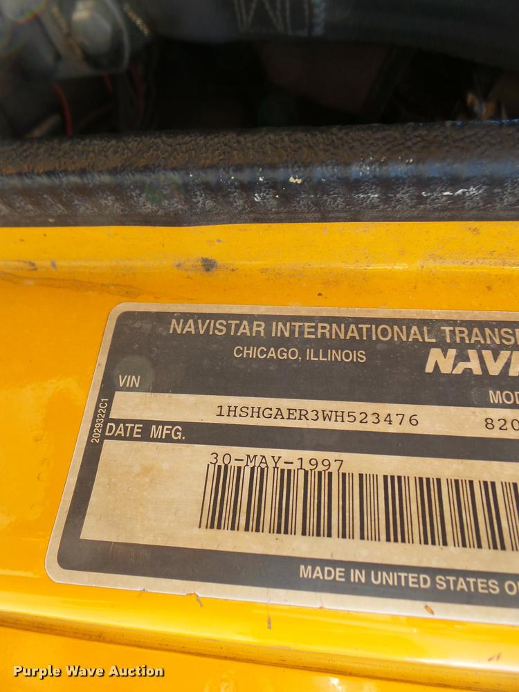 image for item DB5874 1998 International 8200 semi truck