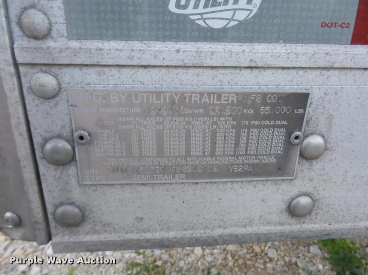 image for item DB6456 2009 Utility 300R refrigerated van trailer