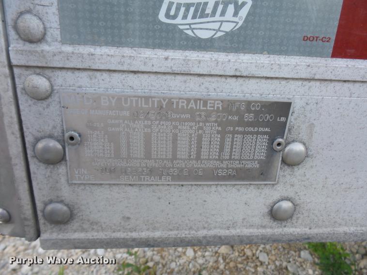 image for item DB6456 2009 Utility 300R refrigerated van trailer