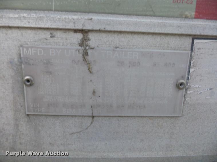 image for item DB6459 2003 Utility 3000R refrigerated van trailer