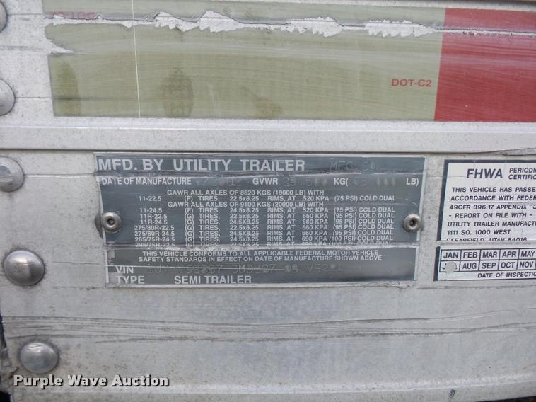 image for item DB6463 2003 Utility 300R refrigerated van trailer