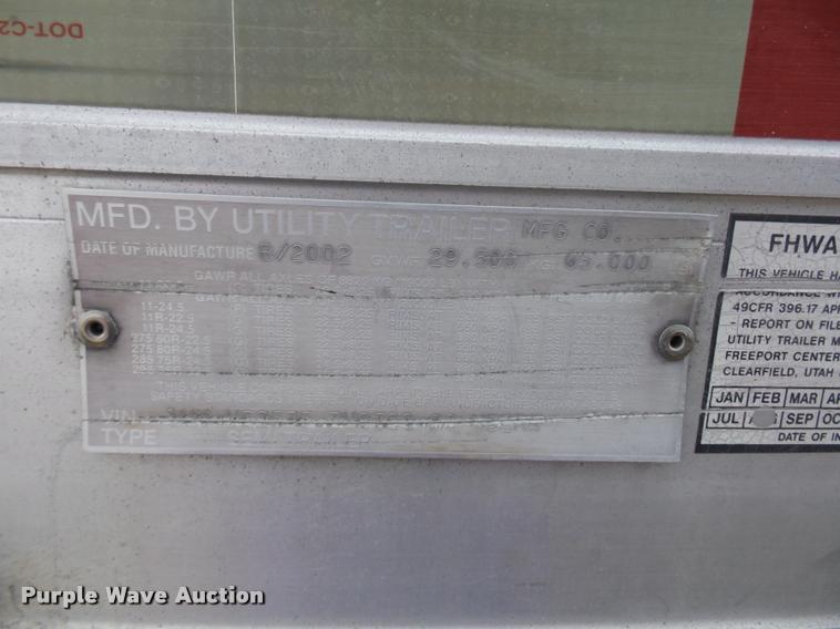 image for item DB6464 2003 Utility 300R refrigerated van trailer