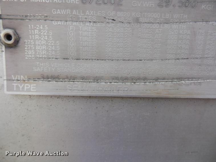 image for item DB6464 2003 Utility 300R refrigerated van trailer