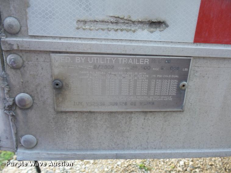 image for item DB6466 2003 Utility 300R refrigerated van trailer