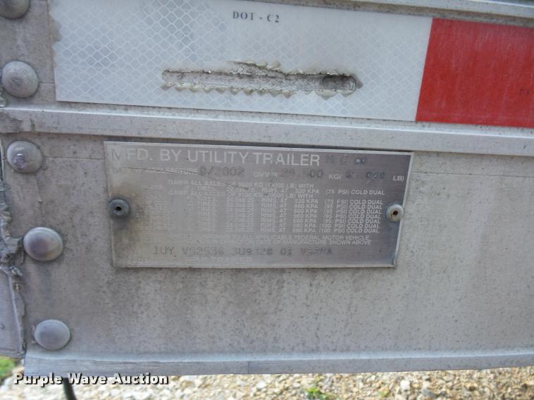 image for item DB6466 2003 Utility 300R refrigerated van trailer