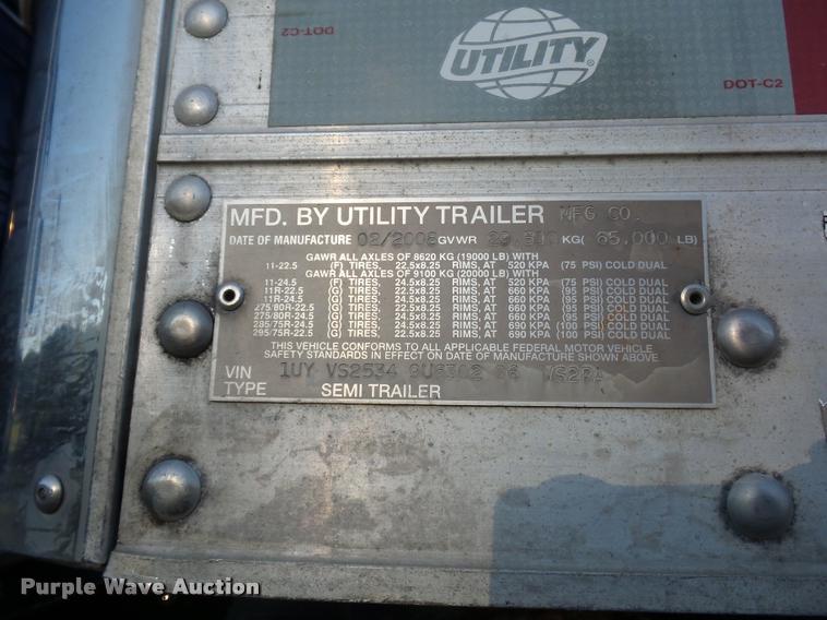 image for item DB6467 2009 Utility 300R refrigerated van trailer