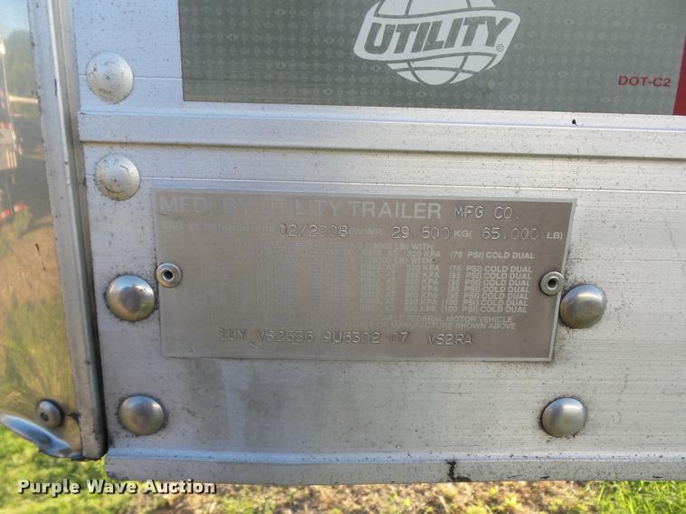 image for item DB6469 2009 Utility 300R refrigerated van trailer